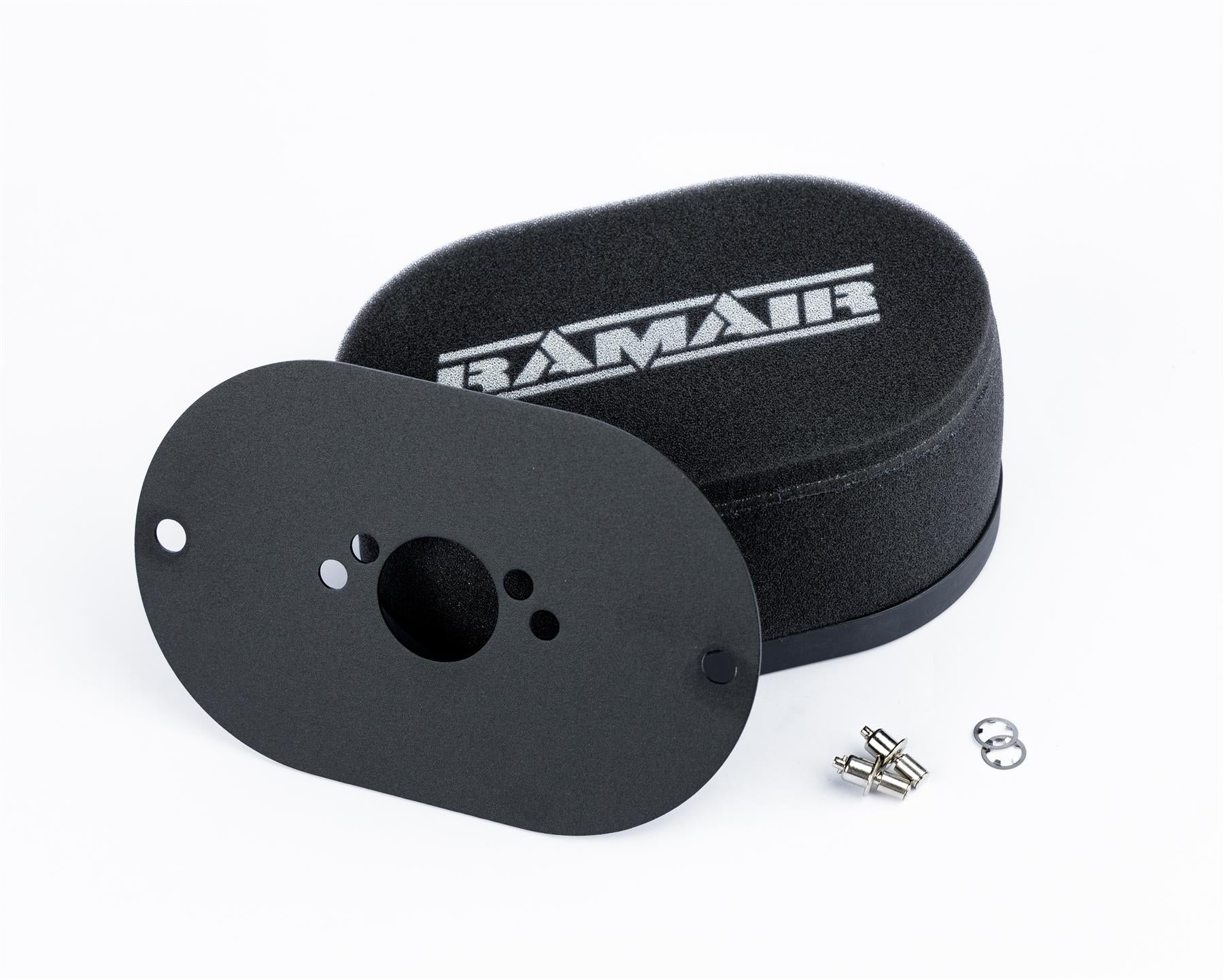 Ramair Carburettor Foam Air Filter with Baseplate to fit SU HS2 1.25in (32mm Mini Offset) - 40mm Internal Height