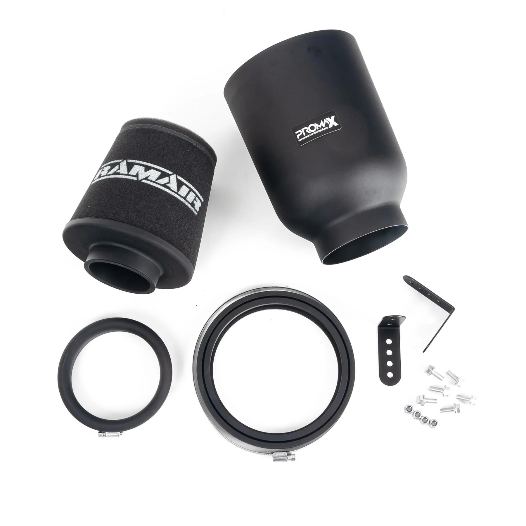 Ramair ProMax Large Universal Foam 90mm Rubber Neck Air Filter in Enclosed Airbox