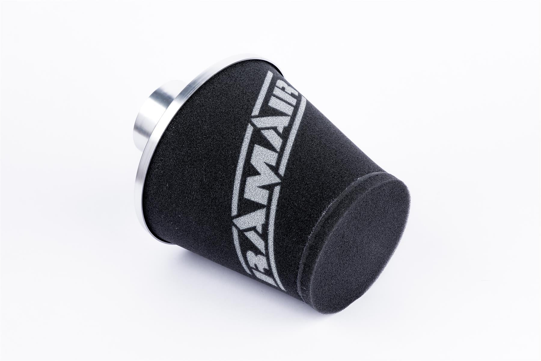 Ramair Ramair Foam Jet Stream Medium Cone Air Filter 80mm (3.1inch) OD Silver with Silicone Coupler