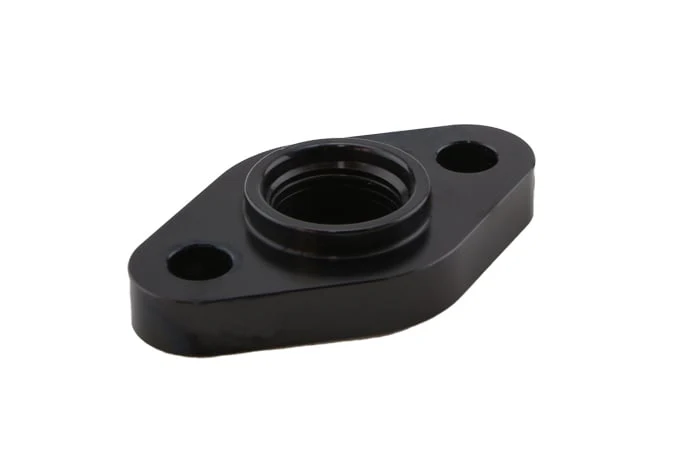 Turbosmart Billet Turbo Drain adapter with Silicon O-ring. 52.4mm mounting hole center - Large frame universal fit. (TS-0804-1012)