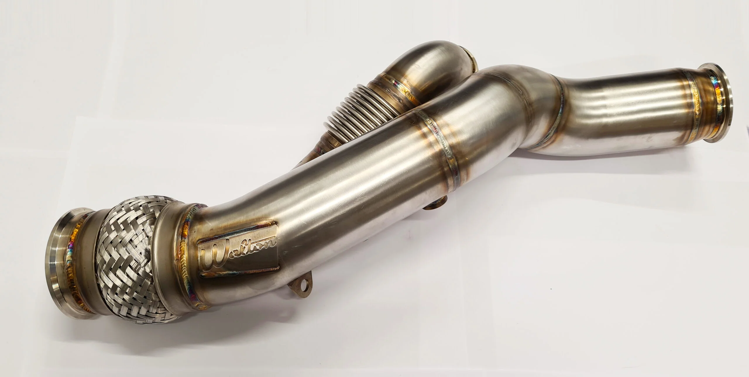 Walton Motorsport BMW S55 Downpipe - Plumb Back, Downpipe and Midpipe (to suit VRSF System)