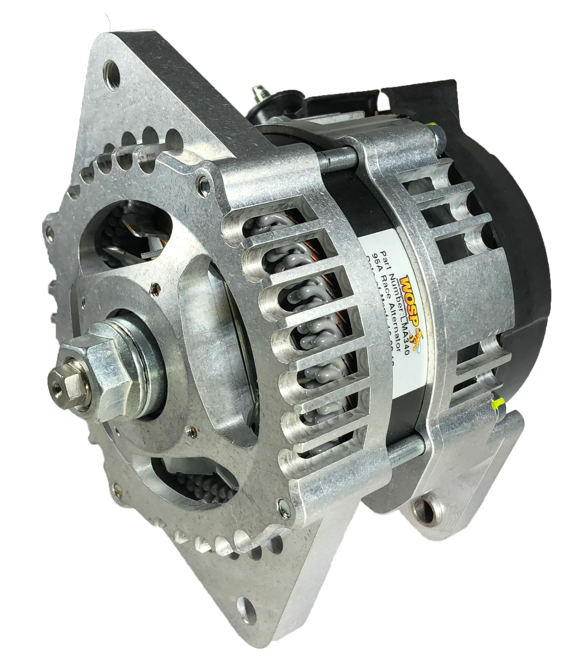 Wosp 170A (180A) Universal 3-Lug Billet case Race Alternator (67mm footprint) (LMA340-HO)