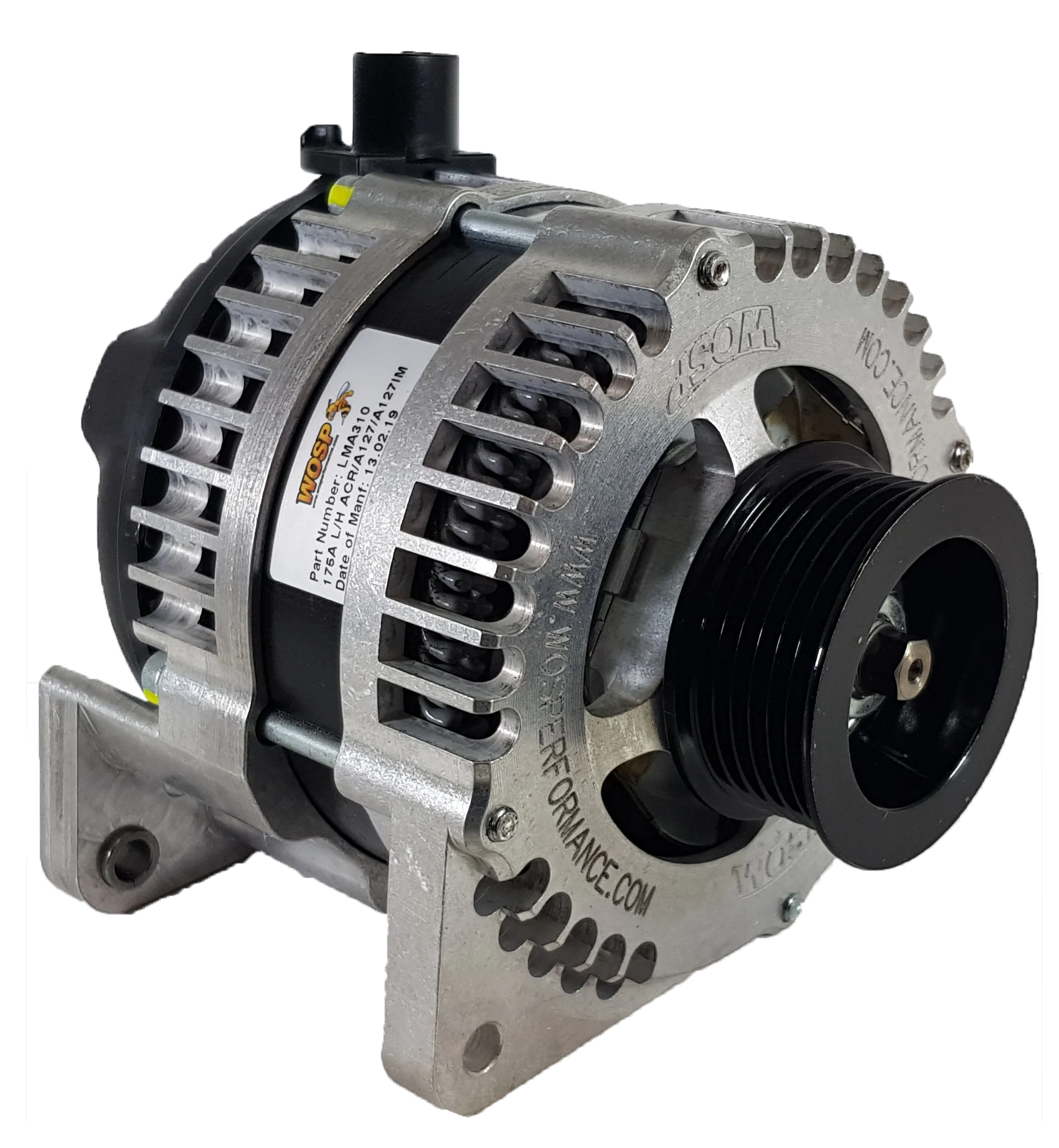 Wosp 320A Lucas type LH Mount Race Alternator (6PK) (LMA310-HO-6PK)