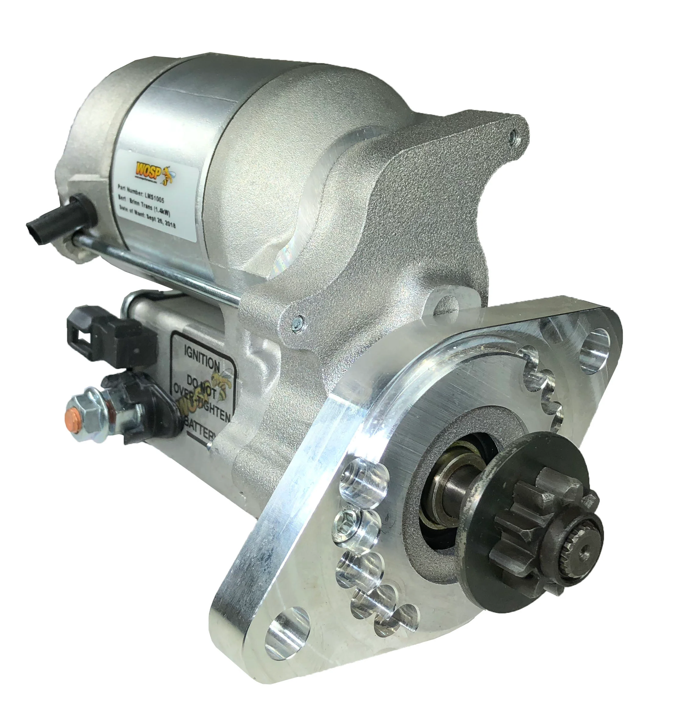 Wosp Bert / Brinn Transmission reverse mount high torque starter motor (LMS1005)