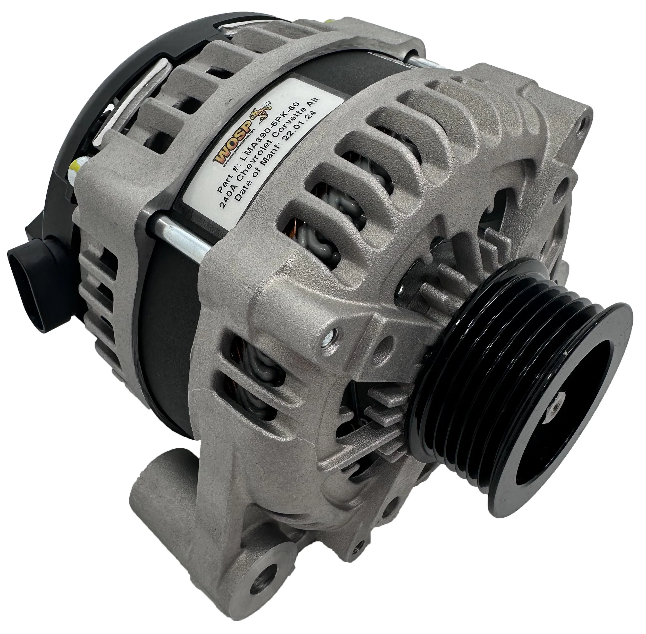 Wosp Chevrolet Corvette 390A Alternator (6PK-60) (LMA390-HO-6PK-60)