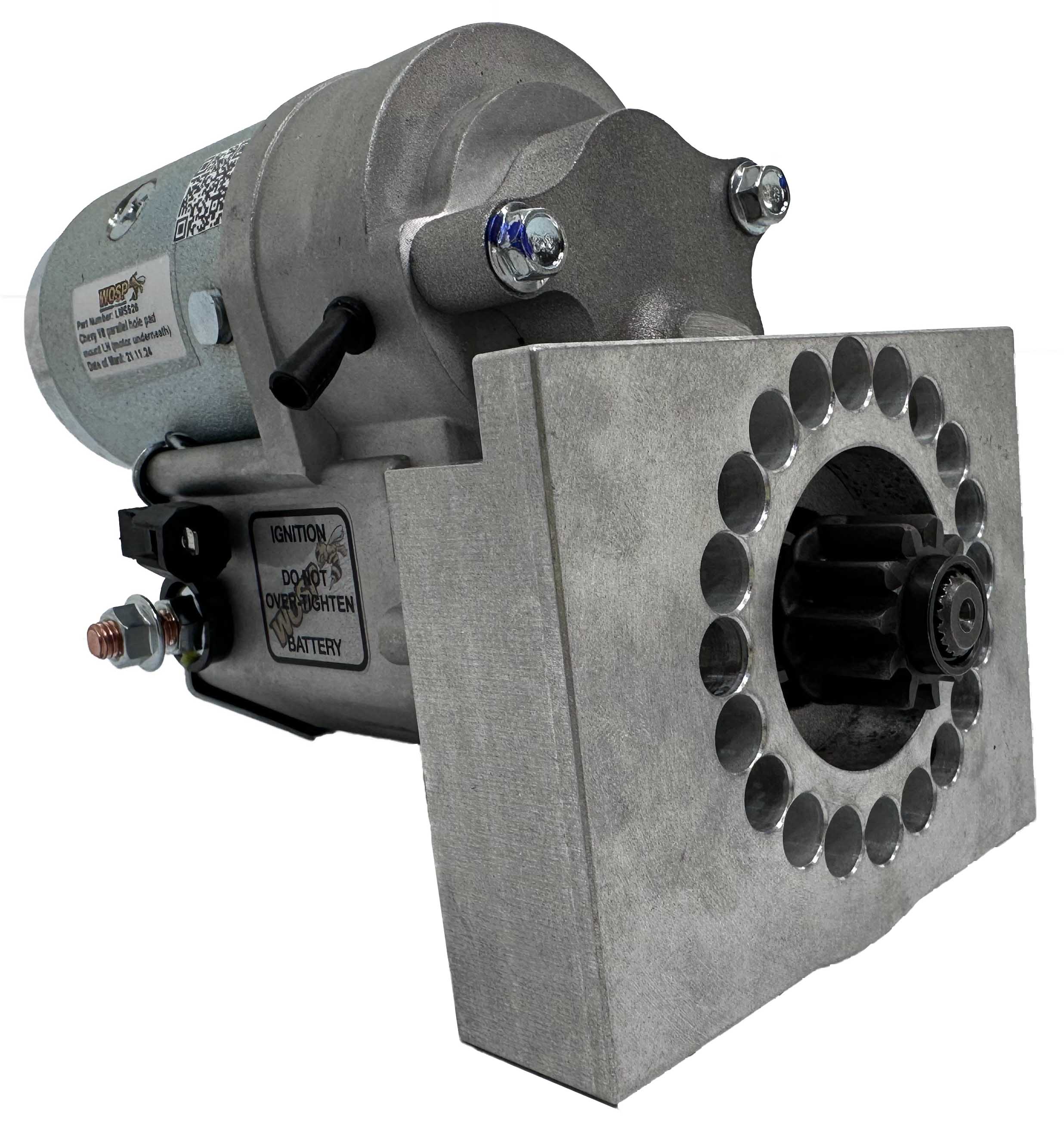 Wosp Chevrolet V8 parallel hole pad mount LH (motor underneath) 2.0kW super-duty starter motor (LMS526)