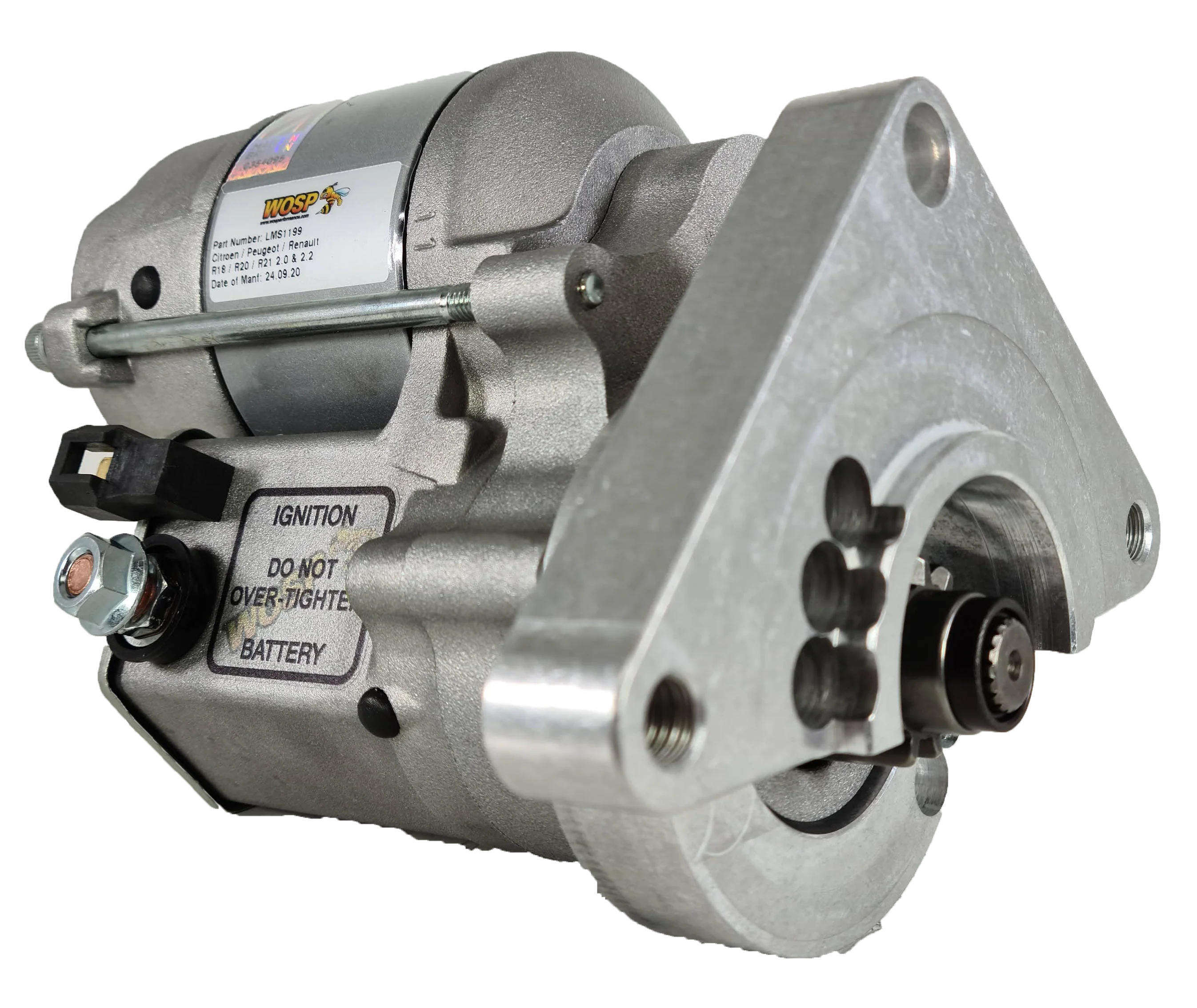 Wosp Citroen / Peugeot / Renault various (M10 tapped) high torque starter motor (LMS1199)