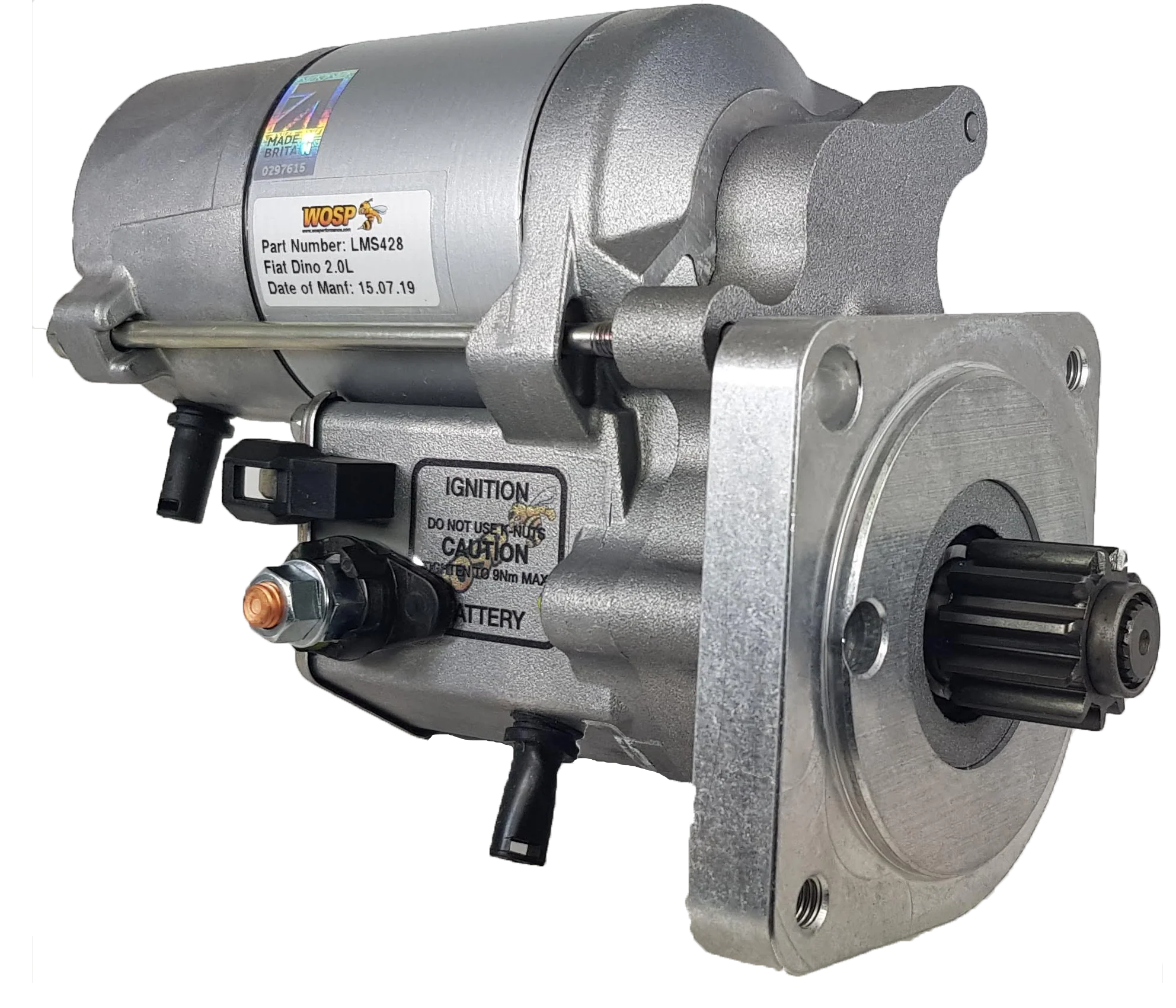 Wosp Fiat / Lancia 'various' super-duty starter motor (LMS428)