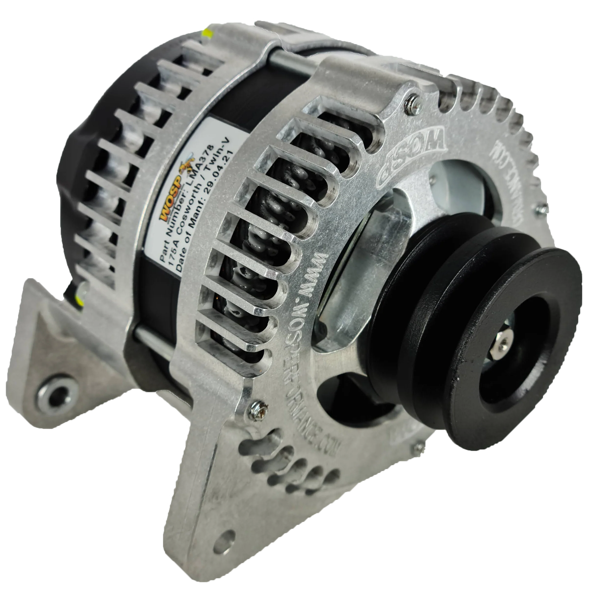Wosp Ford Cosworth V-Pulley 120A Alternator (LMA378-LO)