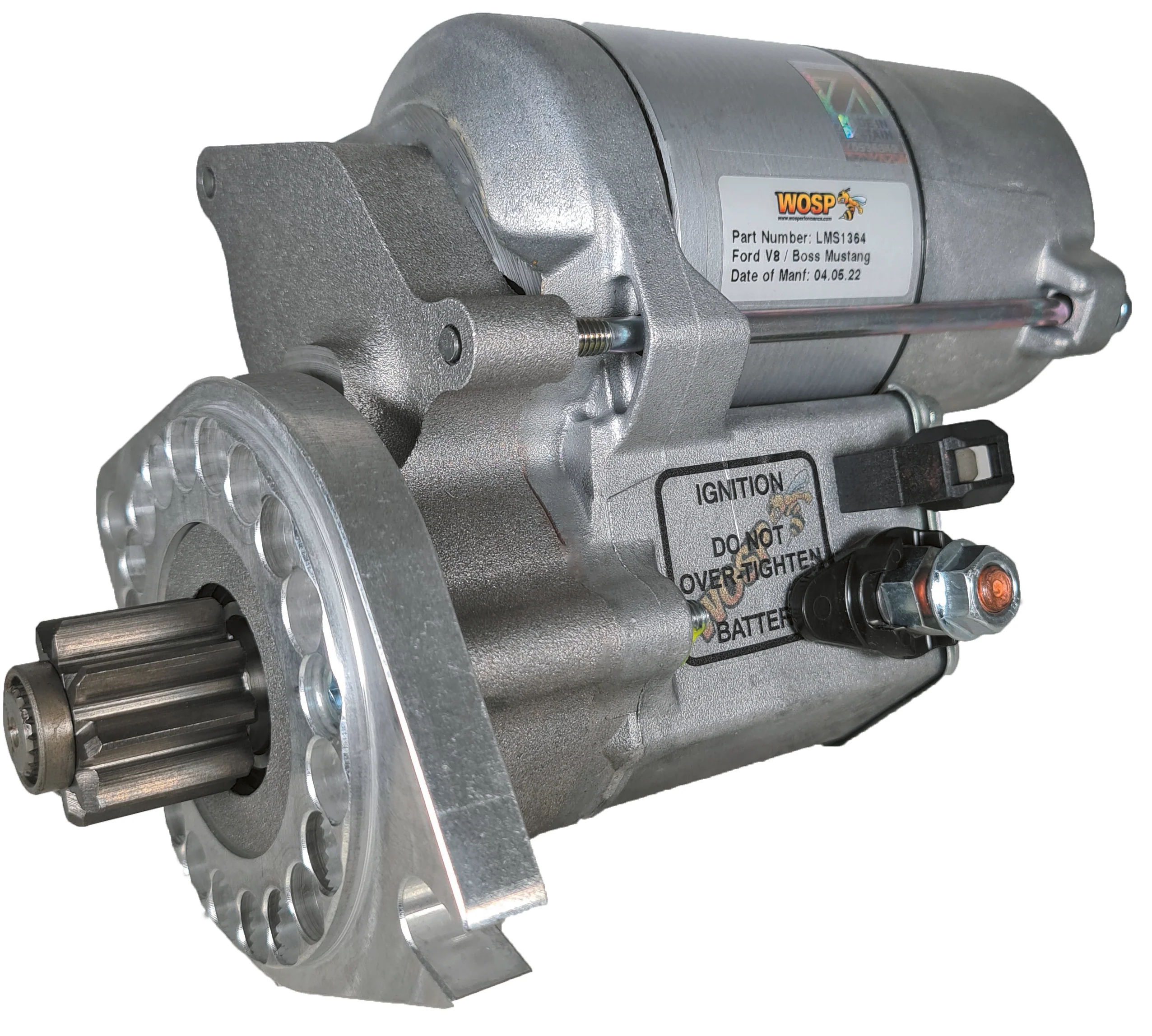 Wosp Ford V8 (104 tooth ring gear) high torque starter motor replacing Tilton 54-10035 (LMS1364)