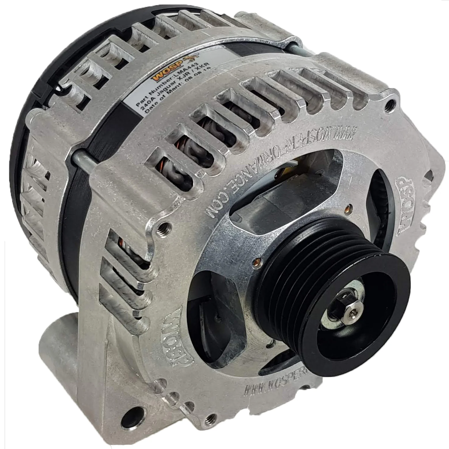 Wosp Jaguar S-Type / XJ8 / XJR / XK / XK8 / XKR 240A Super duty Alternator - 3171 (LMA443)
