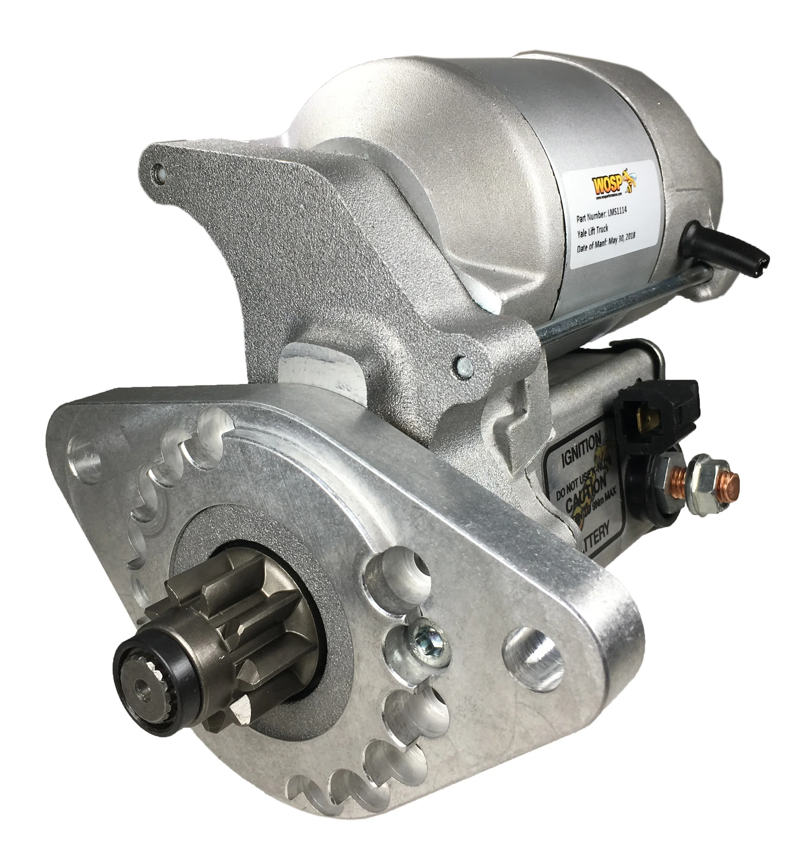 Wosp Sumitomo Yale / Yale Lift Truck V6 RH high torque starter motor (LMS1114)