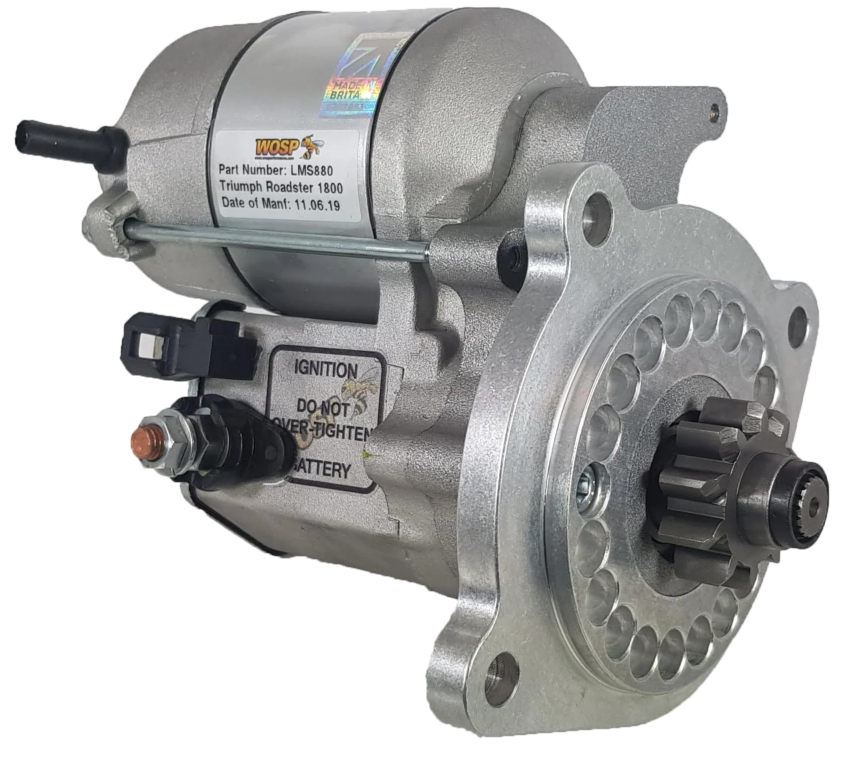Wosp Triumph Roadster 1800 high torque starter motor (LMS880)