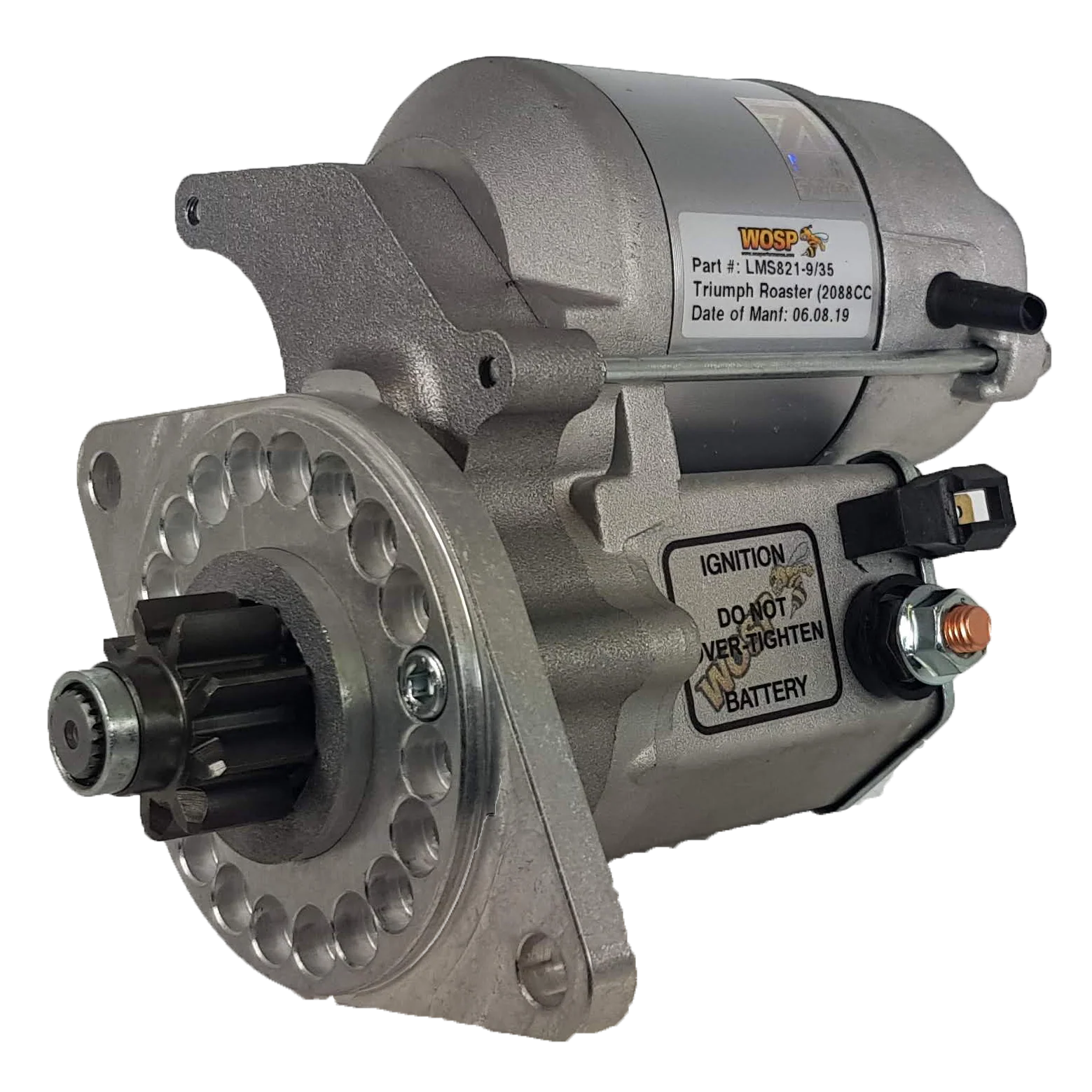 Wosp Triumph Roadster (2088cc) 9/35 pinion high torque starter motor (LMS821-9-35)