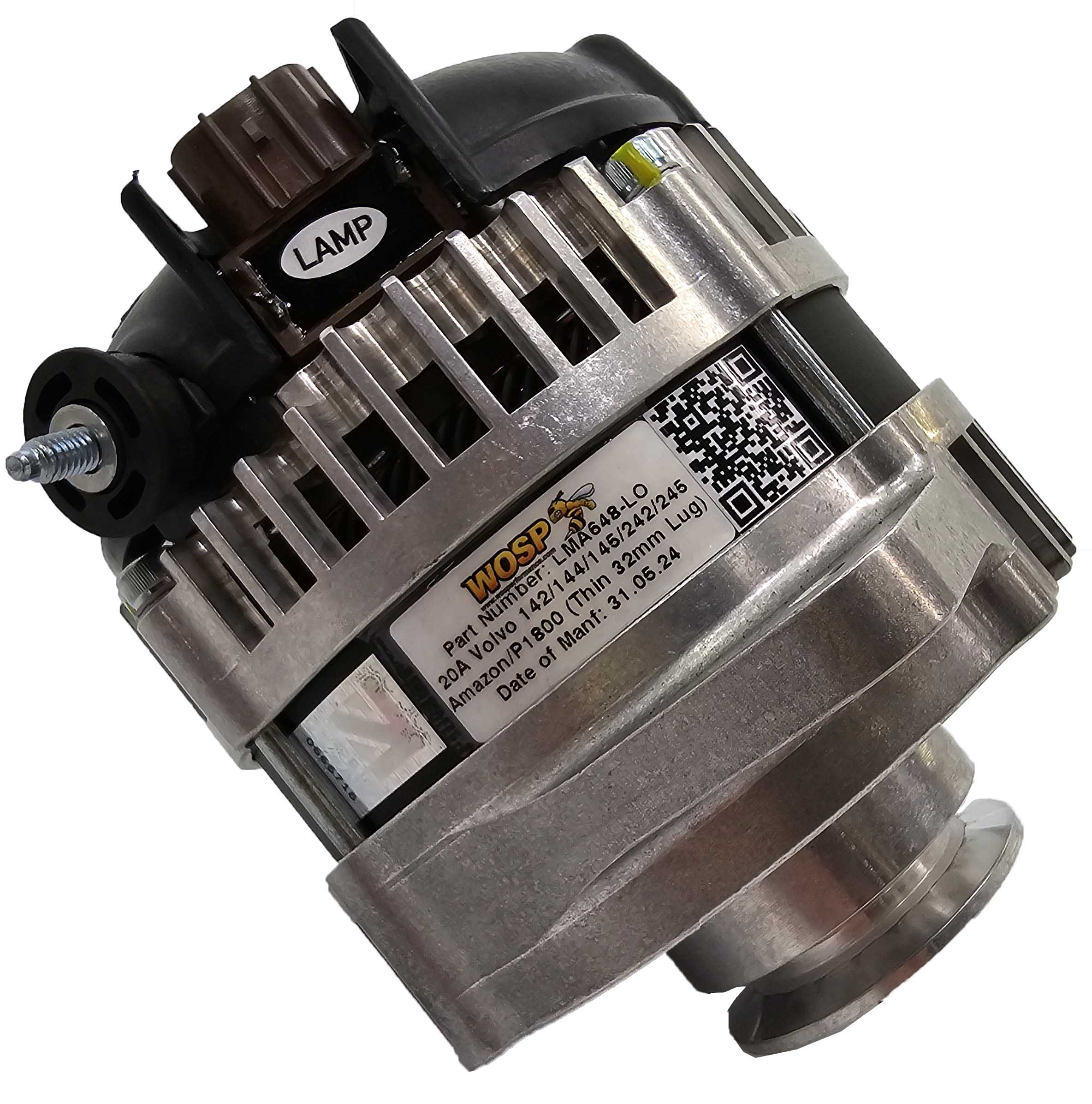 Wosp Volvo 142 / 144 / 145 / 242 / 245 / Amazon / P1800 320A Alternator (Thin 32mm Lug) (LMA648-HO)